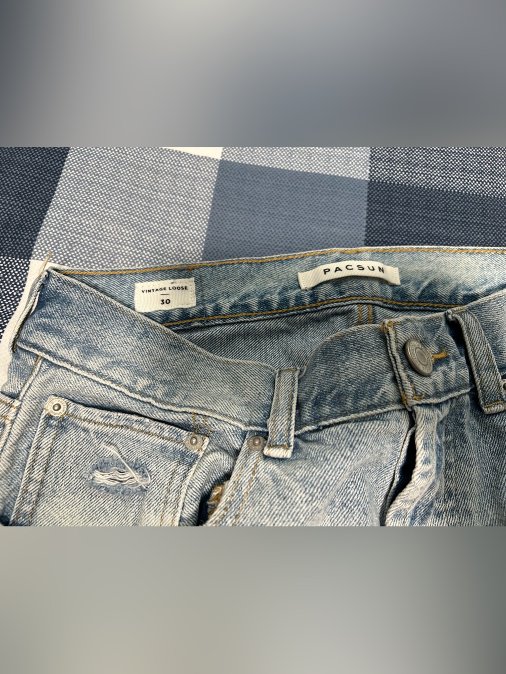 PacSun Light Wash Relaxed Vintage Denim Jeans - Blue